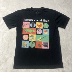 Jacob Collier Shirt Adult L Black‎ Music Djesse Vol 4 Tour 2024 Concert Tee